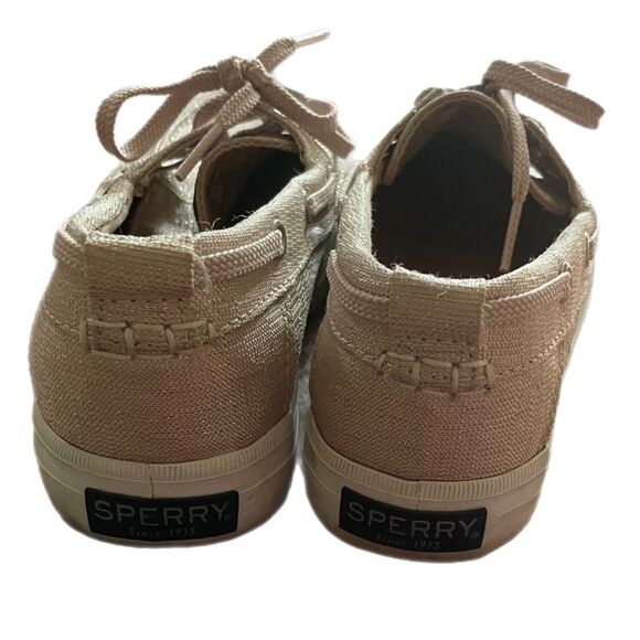 Sperry Top Sider Rose Gold Boat Shoes, Girls size 4/woman’s 6 - Picture 6 of 8